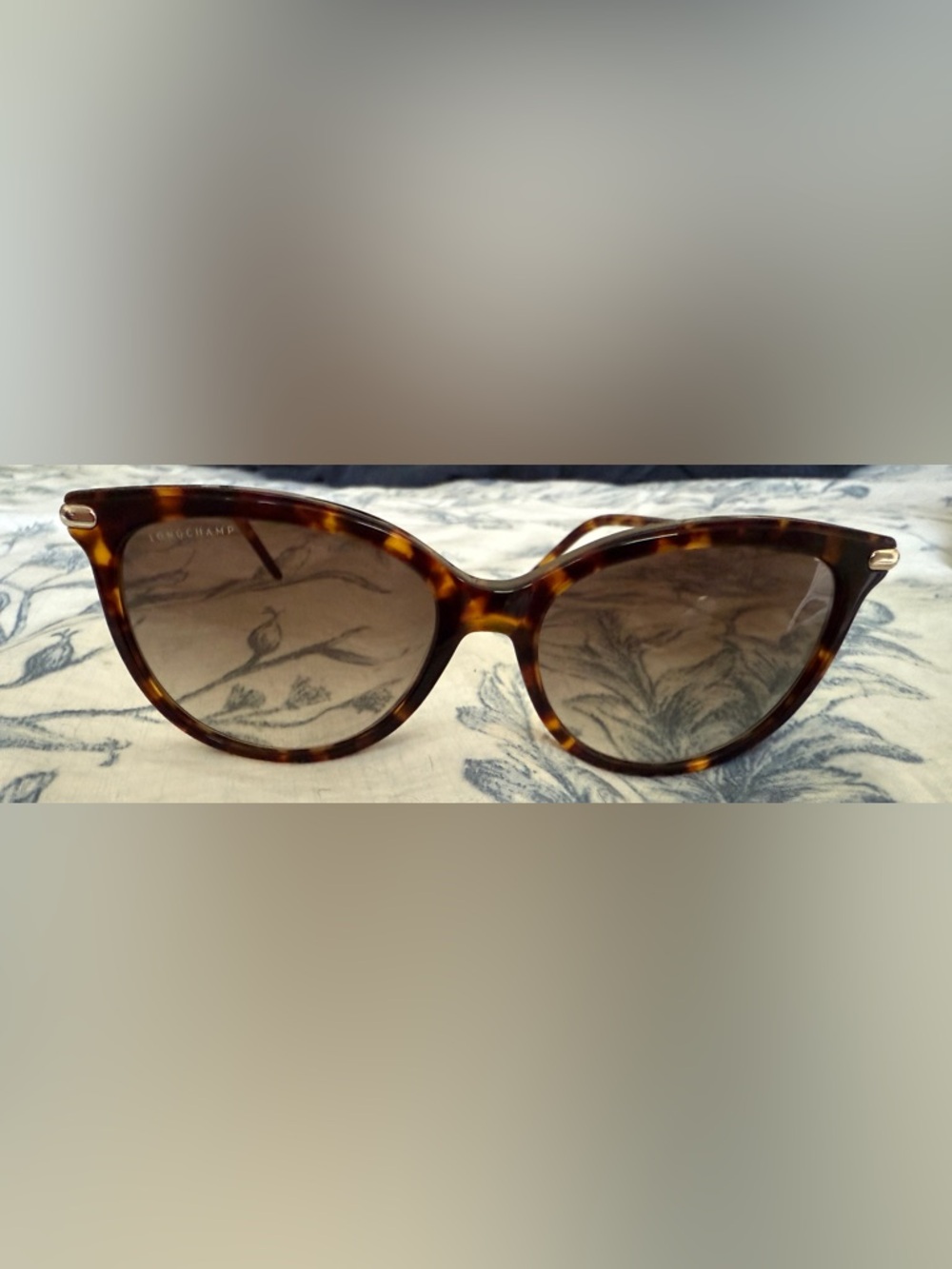 Longchamp Tortoiseshell Round Women’s Sunglasses - Brown/Amber